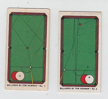 Cigarette cards, BAT, Billiards (set, 50 cards) (gd/vg)