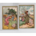 Trade cards, Liebig, Children's Game 2, ref S88, 1878 (set, 6 cards) (3 with slight back damage &