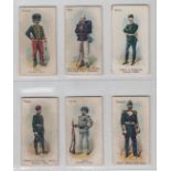 Cigarette cards, Will's, Soldiers & Sailors (grey back), 6 cards, Austria Jager Review Order,