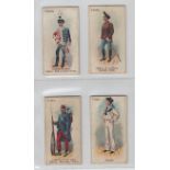 Cigarette cards, Will's, Soldiers & Sailors (blue back), 5 cards, Austria Officer of Artillery