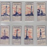 Trade cards, Palmer Mann (Sifta Sam), Famous Lighthouses (set, 12 cards) (gd/vg)