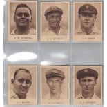 Cigarette cards, Australia, Dudgeon & Arnell's, 1934 Australian Test Team (set, 16 cards inc.