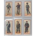 Cigarette cards, Cope's, Uniforms of Soldiers & Sailors (square medallion back, narrow) (fair) (20)