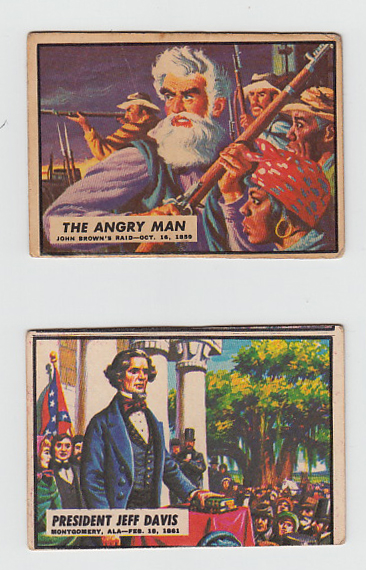 Trade cards, A&BC Gum, Civil War News (set, 88 cards, checklist unmarked) (gd)