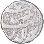 Silver One Rupee Coin of Jahangir of Qandahar Mint of Tir Month. Jahangir, Qandahar Mint, Silver
