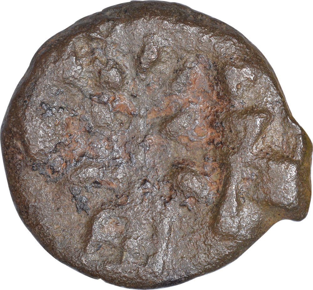 Mauryan Cast Copper Karshapana Coin of Vidharbha Region. "Mauryan Cast Copper, Vidarbha region ( - Image 2 of 2