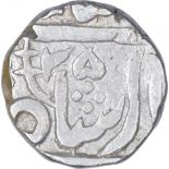 Silver One Rupee Coin of Madho Rao of Gwalior State. Gwalior, Madho Rao, Silver Rupee, in the name