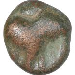 Copper Coin of Satkarni I of Marathwada Region of Satavahana Dynasty. Satavahana Dynasty, Satkarni