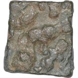 Copper Coin of Kingdom of Vidarbha. "Kingdom of Vidarbha(100 BC), Copper Unit, Obv:standing godess