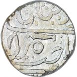 Silver One Rupee Coin of Shadorah Mint of Gwalior State. Gwalior, Shadorah Mint, Silver Rupee, In