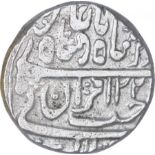 Silver One Rupee Coin of Sheopur Mint of Gwalior State. Gwalior, Sheopur, Silver Rupee, AH 123X/18