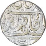 Silver One Rupee Coin of Gwalior State. Gwalior, Silver Rupee, In the name of Muhammad Akbar II,