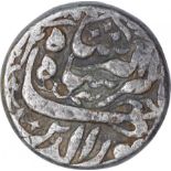 Silver One Rupee Coin of Jahangir of Tatta Mint. Jahangir, Tatta Mint, Silver Rupee, AH 1027/ 13 RY,