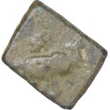 Copper Coin of Satkarni 1 of Satavahana Dynasty. Satavahanas, Satkarni I (1stcentury BC),