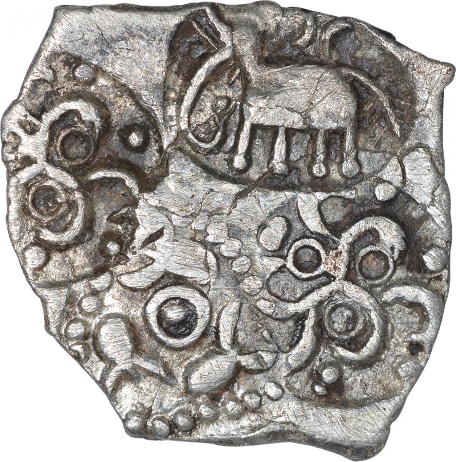 Punch Marked Silver Half Karshapana Coin of Vidarbha Janapada Region. Vidarbha Janapada(600-300 BC),