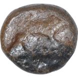 Lead Unit Coin of Satkarni I of Satavahana Dynasty. Satavahanas, Satkarni I (100 BC), Vidarbha