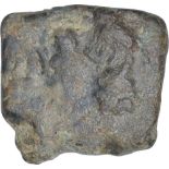 Copper Coin of Kingdom of Vidarbha. Kingdom of Vidarbha, (100 BC), Copper Unit, Obv: standing godess