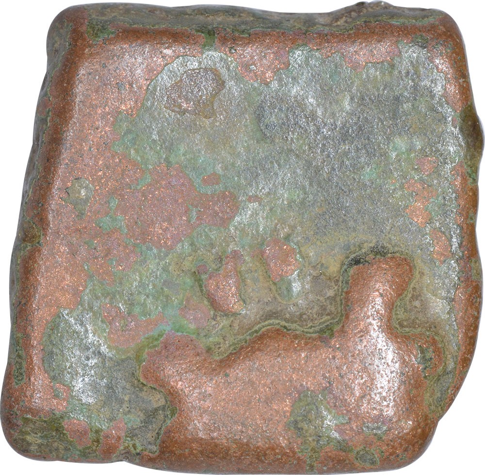 Copper Unit Coin of Saurashatra of Gujrat. Saurashatra(Gujrat)(1st BC), Copper Unit, Obv:single