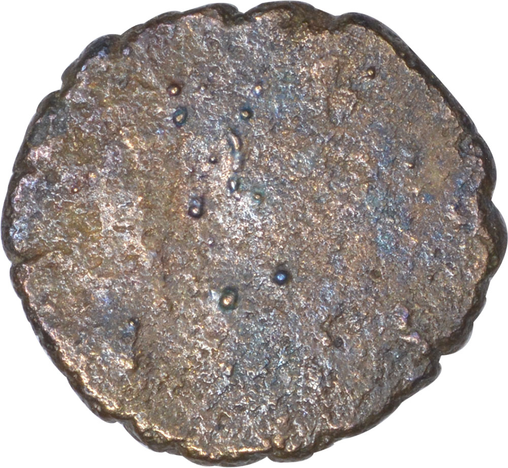 Copper Alloy Half Unit of Kaushambhi Region of Magh Dynasty. Magh Dynasty, Kaushambhi Region(3rd - Image 2 of 2