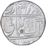 Silver One Rupee Coin of Gwalior Fort Mint of Gwalior State. Gwalior, Gwalior Fort, Silver Rupee, AH