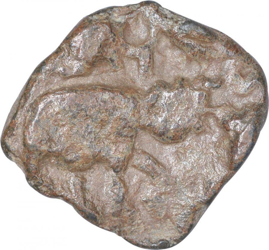 Lead Unit Coin of Satakarni I of Vidharbha Region of Satavahana Dynasty. Satavahana Dynasty,