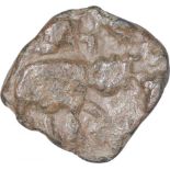 Lead Unit Coin of Satakarni I of Vidharbha Region of Satavahana Dynasty. Satavahana Dynasty,