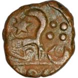 Copper Paisa Coin of Jawad Mint of Gwalior. Gwalior, Jawad Mint, Copper Paisa, Obv: spear right,