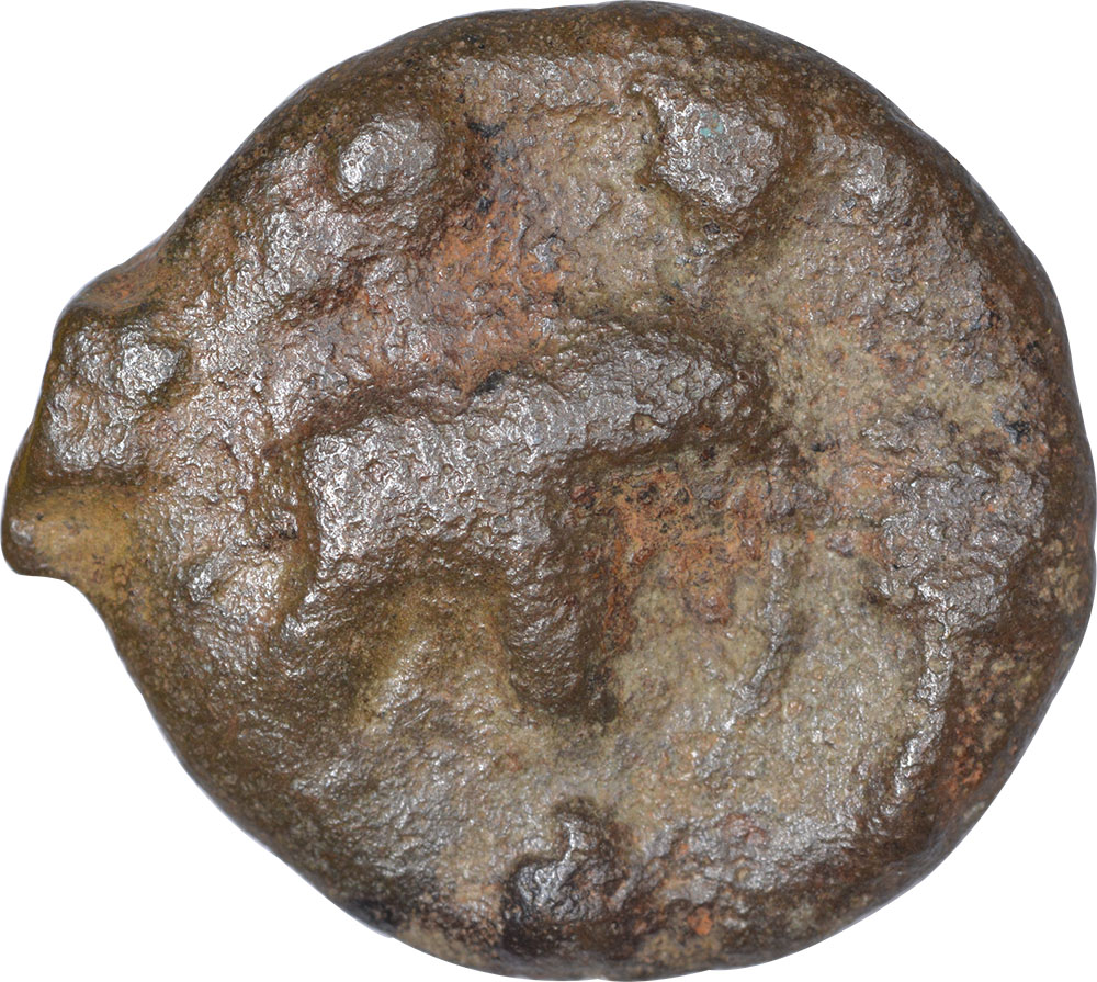 Mauryan Cast Copper Karshapana Coin of Vidharbha Region. "Mauryan Cast Copper, Vidarbha region (