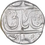 Silver One Rupee Coin of Gwalior State. Gwalior, Silver Rupee, In the name of Muhammad Akbar II,