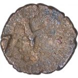 Copper Alloy Half Unit of Kaushambhi Region of Magh Dynasty. Magh Dynasty, Kaushambhi Region(3rd