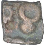 Potin Unit Coin of Satkarni I of Vidharbha Region of Satavahana Dynasty. Satavahana Dynasty,