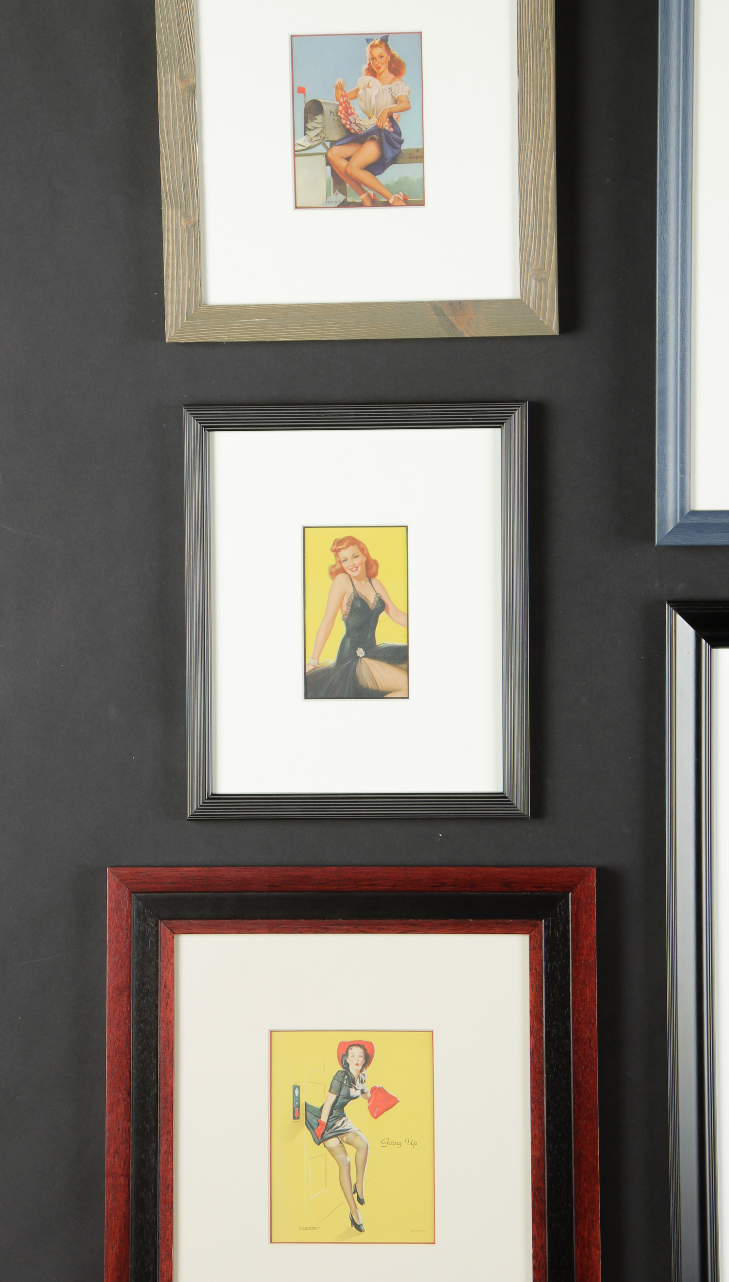 Group of 7 Vintage Framed Pinups: including Elvgren and more; each professionally framed. Ranging in - Image 4 of 5