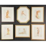 5 Vintage Framed Alberto Vargas Pin-ups, each professionally framed.  Ranging in frame size from