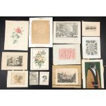 Various Artists (19th to 20th c.): 13 pc Printmaking Group including Johanne George Wille and