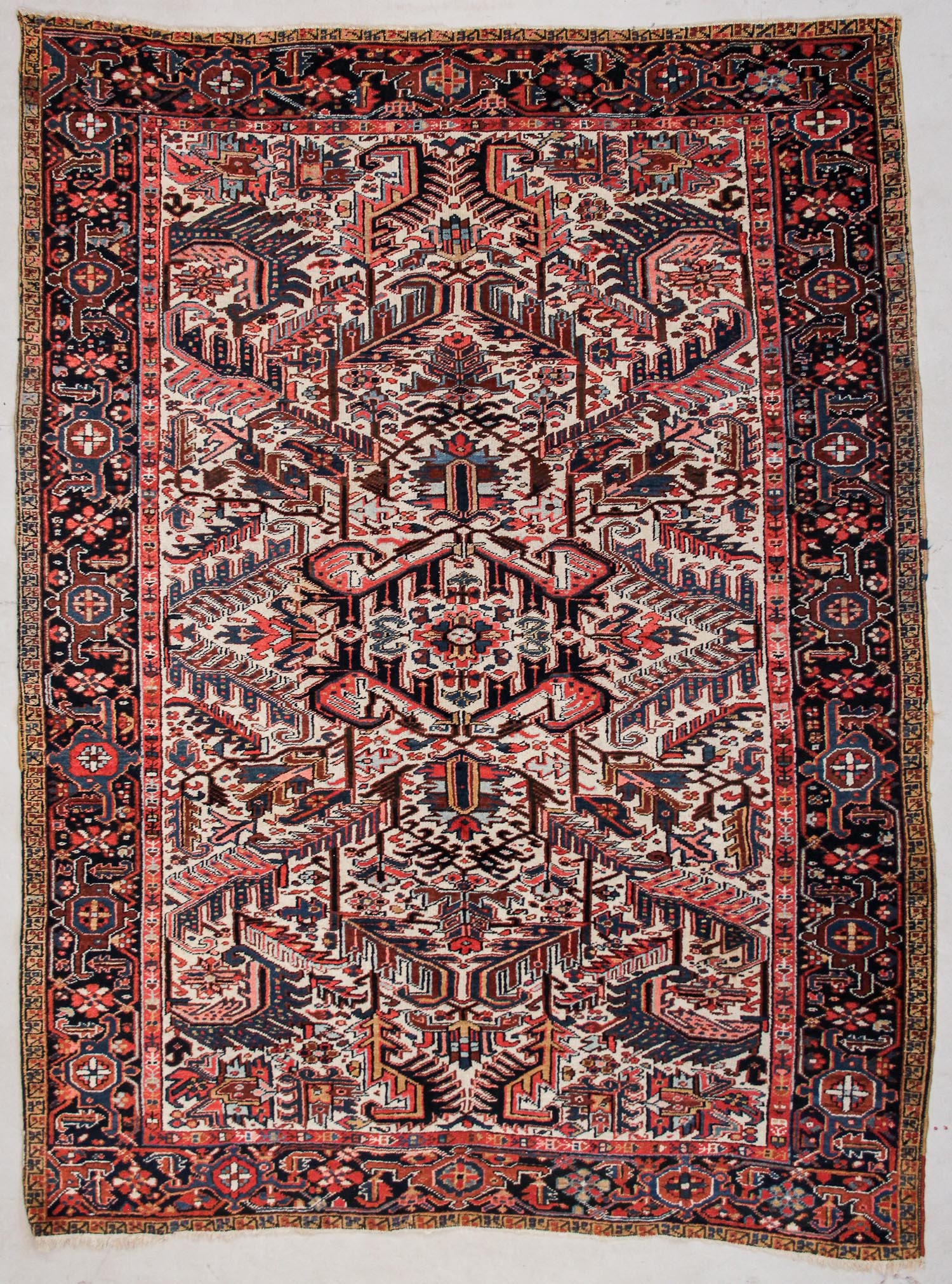 Heriz Rug: 7'4" x 9'9" (224 x 297 cm), Persia, 1940's. CLICK HERE TO BID