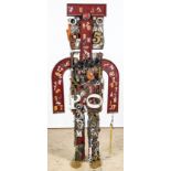 Bob Justin (American, 1941-2015) Found Object Assemblage Sculpture of life-size standing figure,