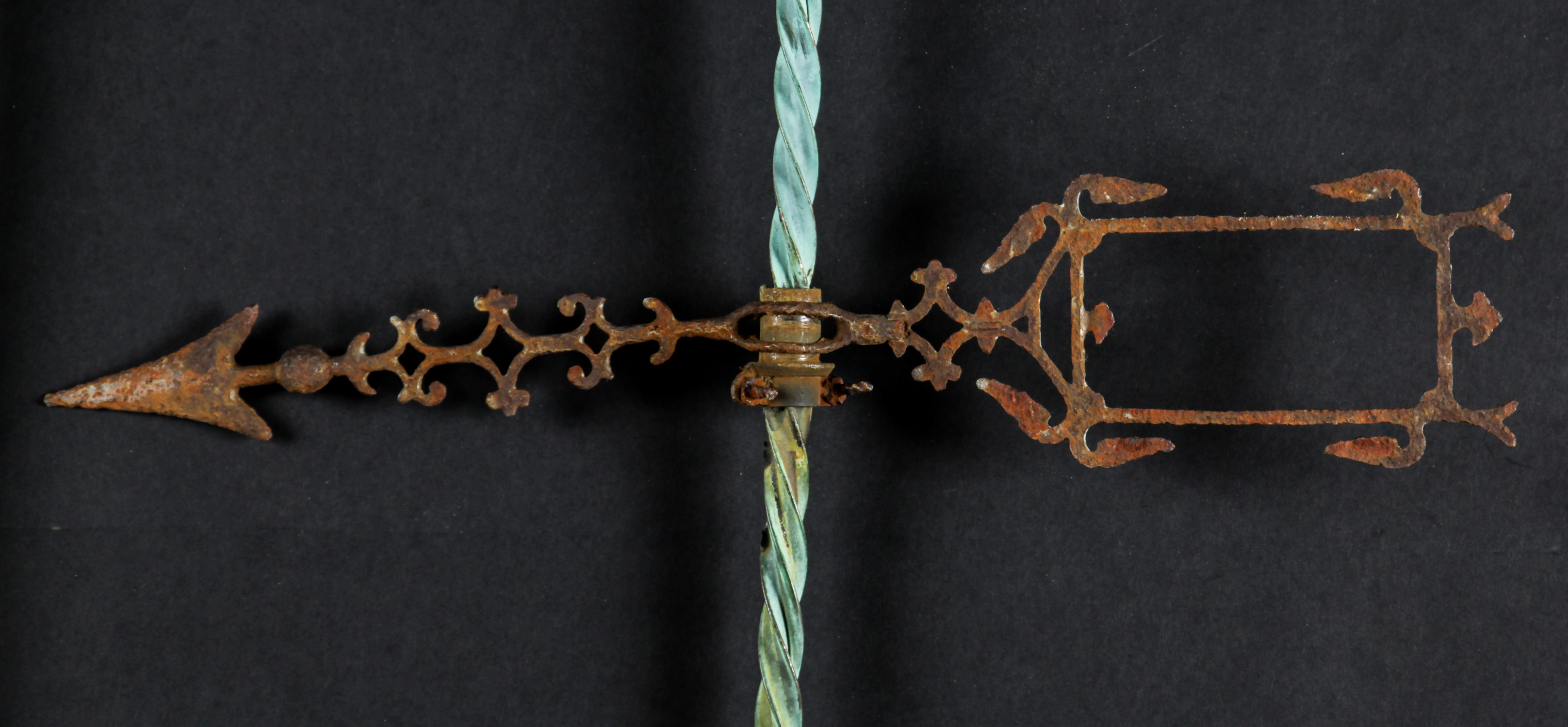 3 Antique Lightning Rods. 1 stamped RHCo. Largest size: 67" (170 cm) length. Provenance: Kristina - Image 3 of 6