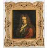 European School (19th/20th c.) Portrait of a Man, oil on canvas, in a period carved wood frame.