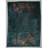 Nichols Art Deco Chinese Rug: 9'9" x 13'5" (297 x 409 cm). Prov: Cherry Hill, NJ estate. CLICK