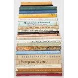 Assortment of 21+, European Folk Art Reference Books including Germanic and Norwegian Works.