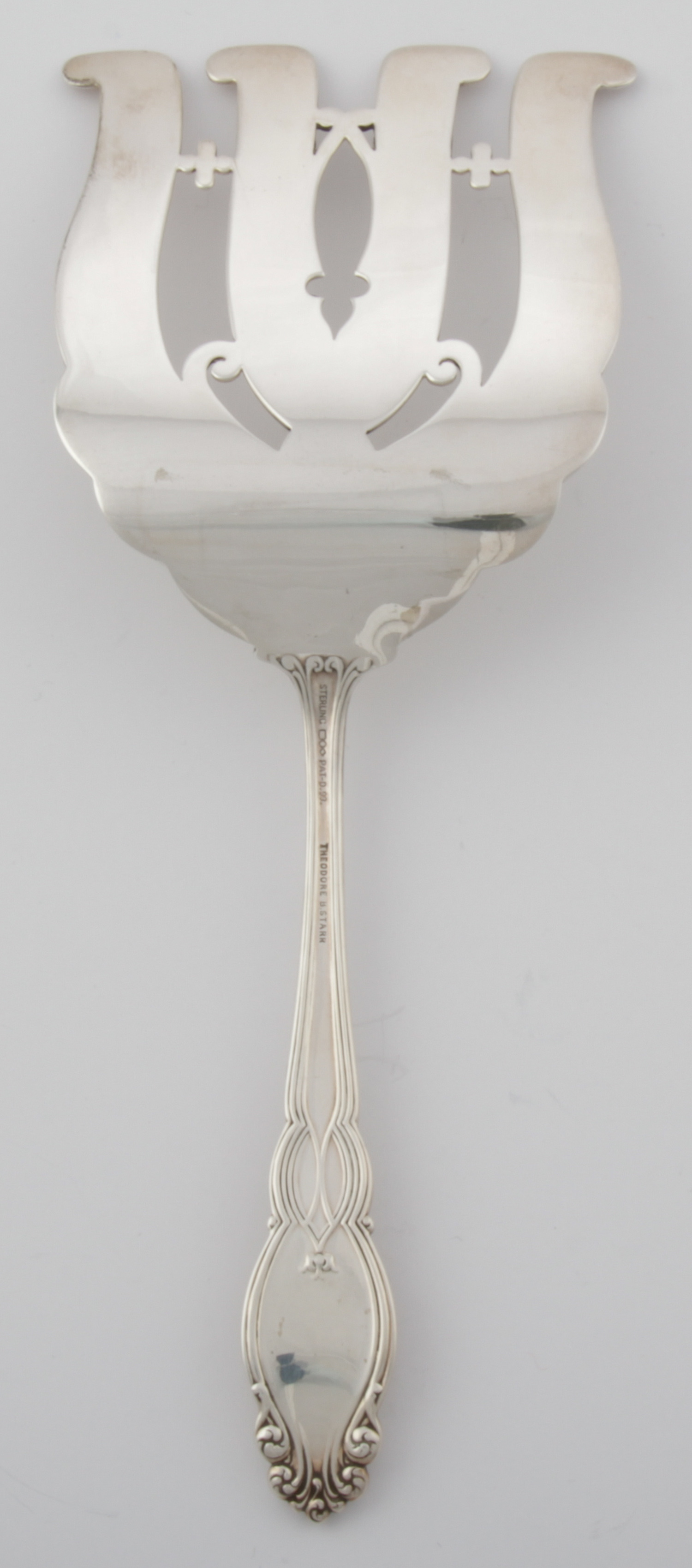 Theodore B. Starr Sterling Silver Asparagus Server.  Made in 1899.  Beautiful Quality marked - Image 3 of 4