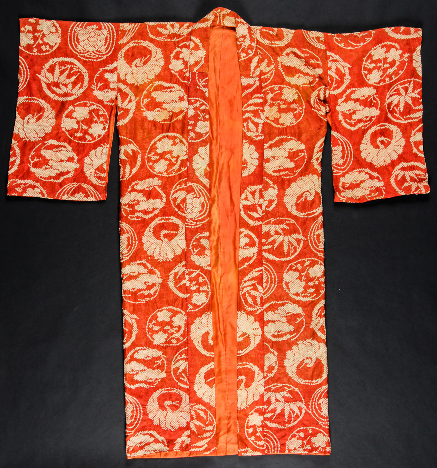 Antique Japanese Kimono. Once owned by Bucks County artist Ethel Wallace. Size: 55" x 49" (140 x 124