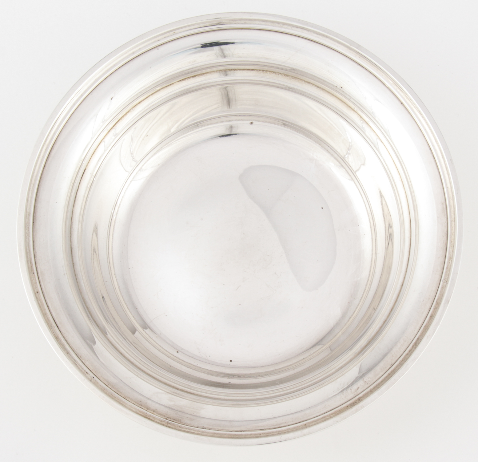 S. Kirk & Son Silver Bowl. Modernist Heavyweight Side Bowl or Vegetable marked Sterling 4104. 8"W ( - Image 2 of 3