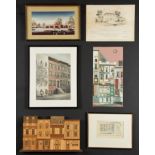 6 Architectural Theme Artworks: Including a Margaret Layton Print; Henry T. McNeill (Chester