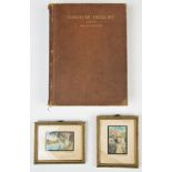 3 pc Wallace Nutting Lot: Wallace Nutting's Furniture Treasury and 2 hand painted miniature