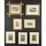 Collection of 7 Framed Wildlife Chromolithographs, each professionally framed, including one Tramp