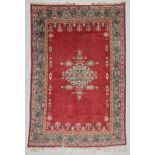 Oushak Rug: 6'7" x 9'8" (201 x 295 cm), Turkey, early 20th c. CLICK HERE TO BID