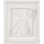 George Segal (American, 1924-2000) Hand Over Breast, 1982, cast paper wall relief, from an edition