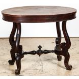 Antique Empire Center Table. Size: 27.5" x 34.5" x 26.5" (70 x 88 x 67 cm). Provenance: Kristina