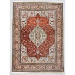 Tebriz Rug: 8'3" x 11'3" (250 x 342 cm), Persia, mid 20th c.  Provenance: Suburban Philadelphia